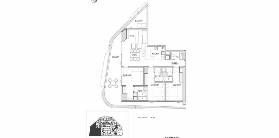Квартира в CORAL REEF APARTMENTS в Maritime City, Дубай, ОАЭ 3 спальни, 167.57м2 № 320397