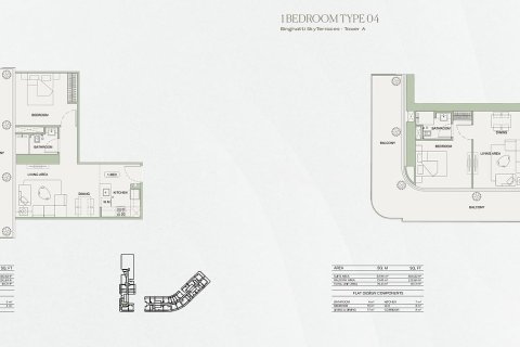 Huoneisto Dubai, Arabiemiraatit 2 makuuhuonetta, 98 m2 № 691658 - kuva 25
