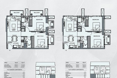 阿联酋 Dubai Jumeirah Village Circle 待售 : 2 卧, 75 平方米 , 编号691661 - 照片 21