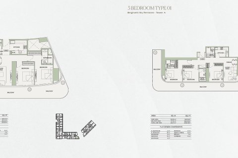 Apartment in Dubai, UAE 1 bedroom, 60 sq.m. № 691657 - photo 27