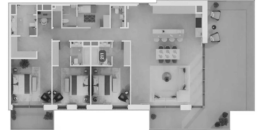 Apartment sa SAMA YAS sa Yas Island, Abu Dhabi, UAE 3 silid-tulugan, 268.58 sq.m. № 737712
