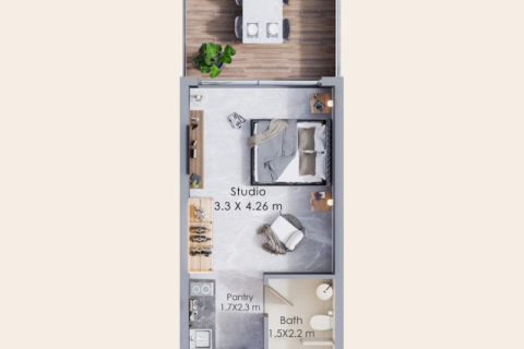 Appartement à vendre à Dubai Land, Dubai, EAU 1 pièce, 33 m2 № 732427 - photo 1