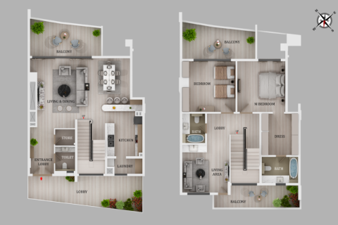 Apartmen di Dubai Marina, UAE 1 bilik № 689994 - foto 6