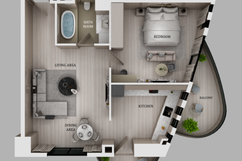 Apartmen di Dubai Marina, UAE 1 bilik № 689994 - foto 4