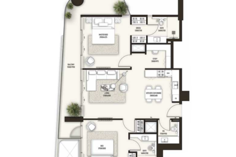Leilighet til salgs i Jumeirah Village Triangle, Dubai, Emiratene 1 rom, 41 kvm Nr. 690007 - Foto 6