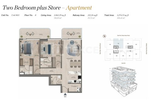 Apartment in Dubai, UAE 2 bedrooms, 127 sq.m. № 703130 - photo 17