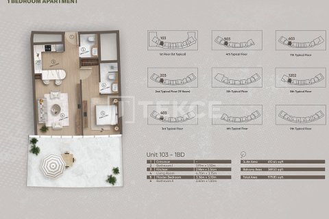Apartment til salg i Ras Al Khaimah, UAE 1 værelse, 49 kvm № 703127 - foto 21