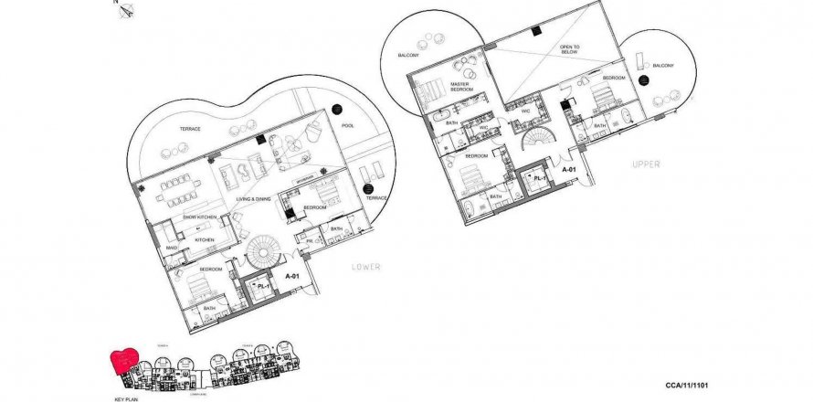 Huoneisto CAVALLI COUTURE Dubai, Arabiemiraatit 5 makuuhuonetta, 708.28 m2 № 239617