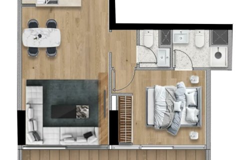 Lägenhet till försäljning i Majan, Dubai, UAE 1 sovrum, 80 kvm Nr. 686390 - fotografi 21
