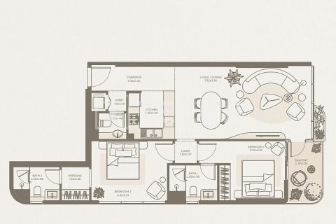 Lägenhet till försäljning i Majan, Dubai, UAE 1 sovrum, 68 kvm Nr. 722014 - fotografi 21