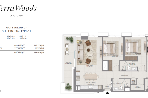 Wohnung zum Verkauf in Dubai, VAE 1 Schlafzimmer, 70 m2 Nr. 704300 - Foto 9