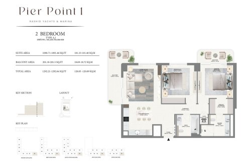 Apartament de vânzare în Mina Rashid, Dubai, EAU 1 dormitor, 72 mp. №704403 - poză 13