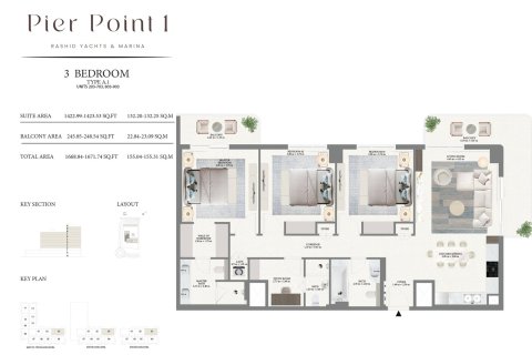 Apartament de vânzare în Mina Rashid, Dubai, EAU 1 dormitor, 72 mp. №704403 - poză 14