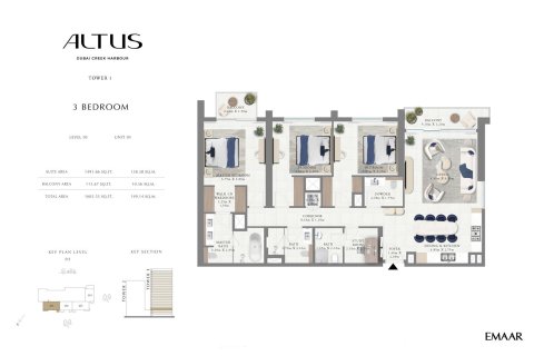 Apartamento en venta en Dubai Creek Harbour (The Lagoons), Dubai, EAU 1 dormitorio, 62 m2 № 704405 - foto 12