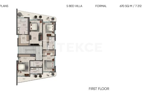 Vila di Meydan, Dubai, UAE 5 bilik tidur, 670 meter persegi № 699212 - foto 19