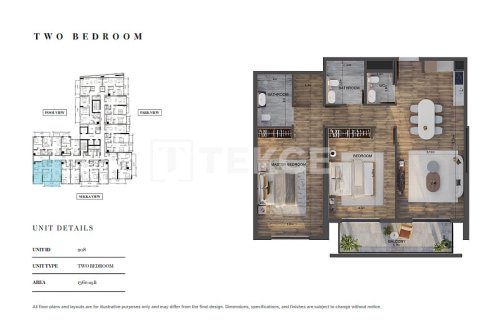 Dzīvoklis Jumeirah Village Circle, Dubaijā, AAE 1 istaba, 44 m2 Nr. 730807 - attēls 10