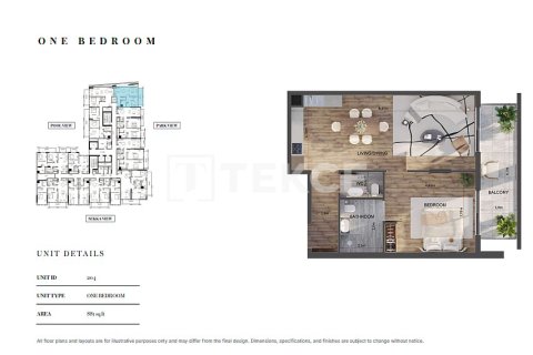 Dzīvoklis Jumeirah Village Circle, Dubaijā, AAE 1 istaba, 44 m2 Nr. 730807 - attēls 13