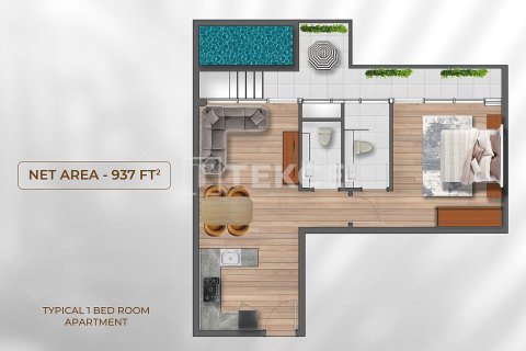 Wohnung zum Verkauf in Dubai, VAE 1 Zimmer, 42 m2 Nr. 730876 - Foto 17
