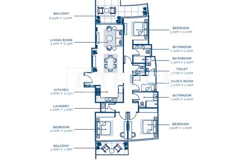 Apartman u gradu Dubai, UAE 1 soba, 36 m2 Br. 730875 - Slika 26