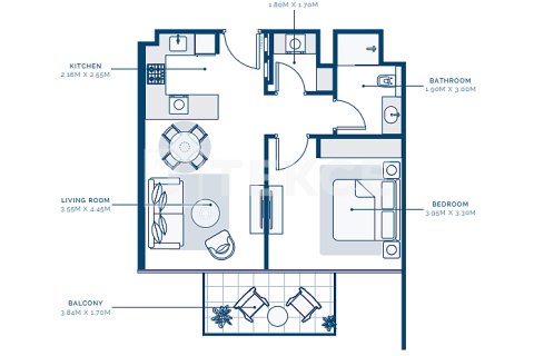 Apartman u gradu Dubai, UAE 1 soba, 36 m2 Br. 730875 - Slika 21