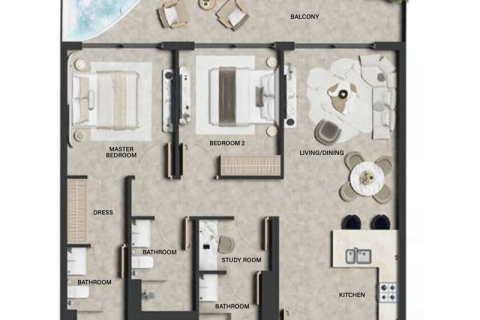 Apartament na sprzedaż w Dubai Land, Dubai, ZEA 1 pokój, 43 mkw., nr 732438 - zdjęcie 8