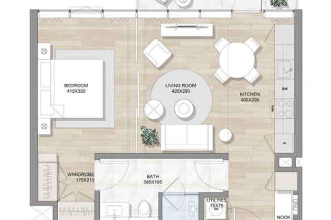 Apartament de vânzare în Ras Al Khaimah, EAU 1 cameră, 36 mp. №732436 - poză 5