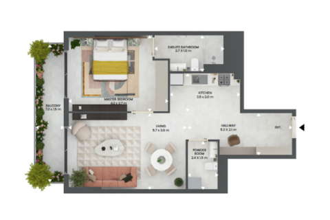 آپارتمان برای فروش در Dubai Land، Dubai، امارات متحده عربی 51 متر مربع ، شماره 732422 - تصویر 4