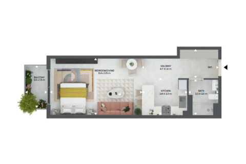 آپارتمان برای فروش در Dubai Land، Dubai، امارات متحده عربی 51 متر مربع ، شماره 732422 - تصویر 3