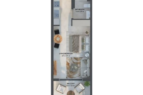 Huoneisto Dubai Land, Arabiemiraatit 1 huone, 43 m2 № 732425 - kuva 5