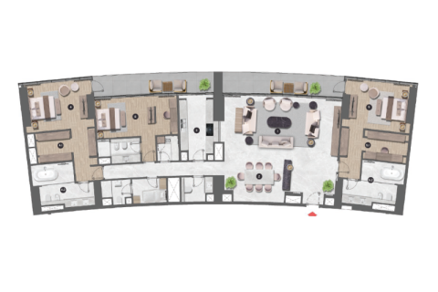 דירה למכירה ב Dubai Marina, Dubai, איחוד האמירויות  1 חדר שינה, 80 מ"ר, מספר 690219 - תמונה 8