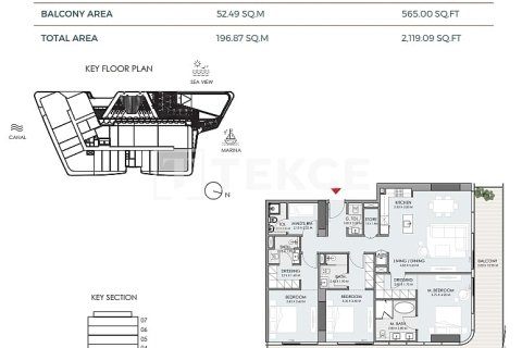 Apartamento para venda em Dubai, EAU 3 quartos, 206 m2 № 652906 - foto 20