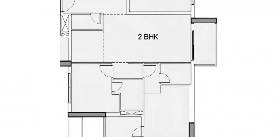 Business Bay、Dubai、UAEにあるマンション 2ベッドルーム、108.06 m2 No509949