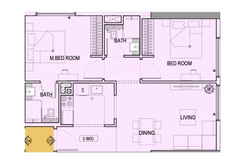 Apartemen di Jumeirah Village Circle, Dubai, UEA 1 kamar tidur, 58 m2 nomor 732563 - foto 5