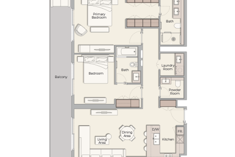 Huoneisto Dubai Hills Estate, Arabiemiraatit 1 huone, 40 m2 № 732568 - kuva 8