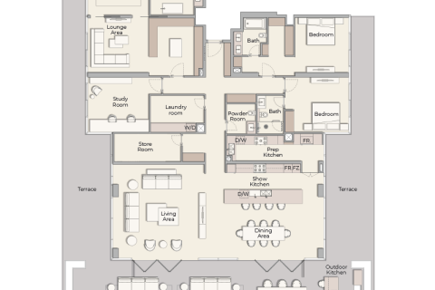Huoneisto Dubai Hills Estate, Arabiemiraatit 1 huone, 40 m2 № 732568 - kuva 10