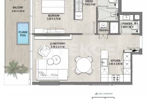 Penthaus u Dubai, UAE 3 spavaćih soba, 314 m2 Br. 762869 - fotografija 29