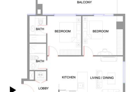 Byt v Jumeirah Village Circle, Dubai, SAE 1 pokoj, 36 m² Č.: 732577 - fotografie 5