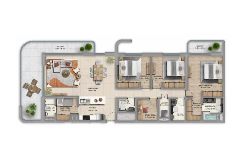 Διαμέρισμα στην Saadiyat Island, Abu Dhabi, ΗΑΕ 1 δωμάτιο, 33 τ.μ. Αρ. 732579 - φωτογραφία 7