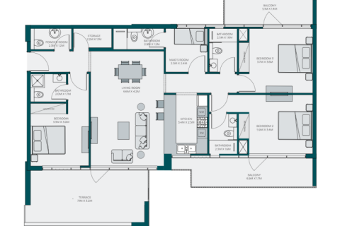 Apartment in Jumeirah Village Circle, Dubai, UAE 1 room, 61 sq.m. № 732580 - photo 7