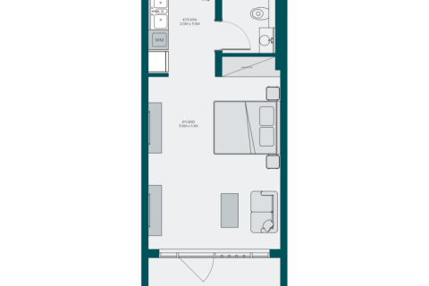 Apartment in Jumeirah Village Circle, Dubai, UAE 1 room, 61 sq.m. № 732580 - photo 4