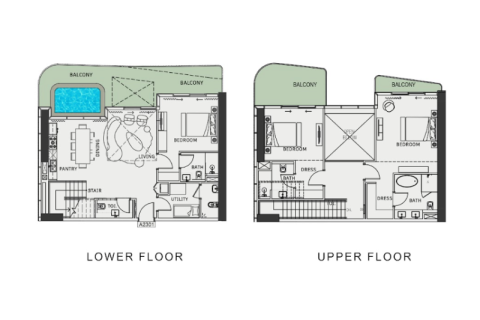Apartament na sprzedaż w Jumeirah Village Circle, Dubai, ZEA 1 pokój, 39 mkw., nr 732582 - zdjęcie 10