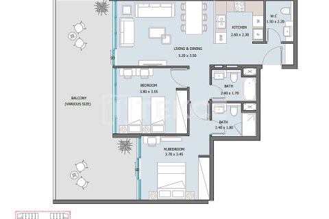 Masdar City, Abu Dhabi, BAE’de satılık daire 3 yatak odası, 140 m&sup2; No 701825 - fotoğraf 17