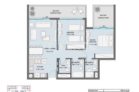 Apartament de vânzare în Masdar City, Abu Dhabi, EAU 4 dormitoare, 233 mp. №701826 - poză 16
