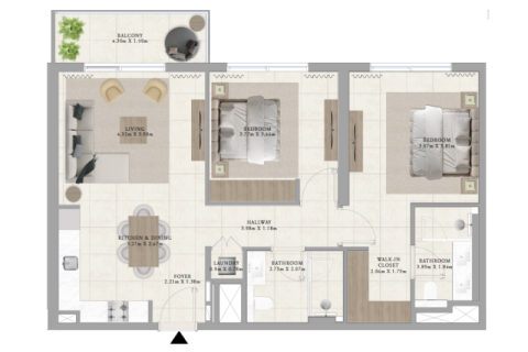 Appartamento in vendita a Dubai Hills Estate, Dubai, EAU 1 camera da letto, 67 mq. № 689895 - foto 4