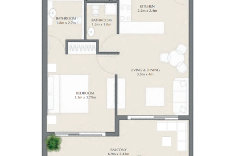 Apartment in Al Marjan Island, Ras Al Khaimah, UAE 1 room, 40 sq.m. № 689892 - photo 5