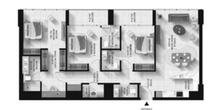 Apartman u Cascada 2 u gradu Dubai South (Dubai World Central), UAE 3 spavaće sobe, 143 m2 Br. 647210