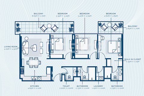 Apartment sa Dubai, UAE 2 silid-tulugan, 107 sq.m. № 680534 - larawan 25
