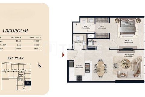 Apartament na sprzedaż w Jumeirah Village Circle, Dubai, ZEA 1 sypialnia, 63 mkw., nr 730795 - zdjęcie 16