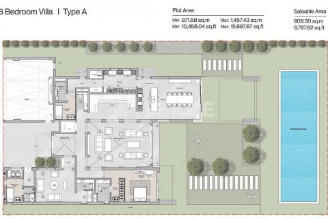 Vila u Umm Al Quwain, UAE 5 spavaćih soba, 900 m2 Br. 502338 - fotografija 19