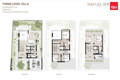 Villa til salg i Dubai, UAE 4 soveværelser, 505.2 kvm № 652326 - foto 23